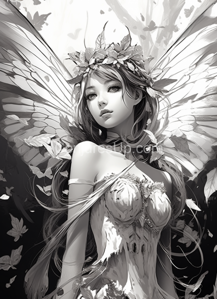 Fairy_Monochromatic_Coloring_book_page_106