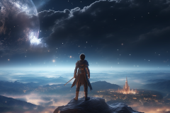 manga_male_warrior_standing_at_precipice