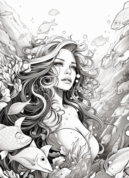 Mermaid_Black_and_White_Colouring_book_page_0110