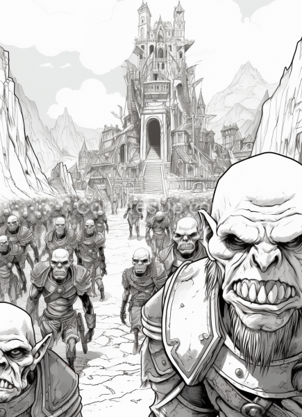 Epic_Orc_War_Black_and_White_Colouring_book_page_001