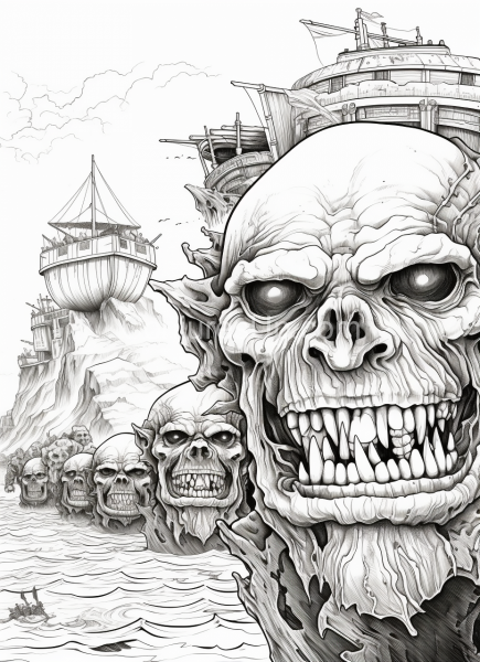 Epic_Orc_War_Ratchet_Black_and_White_Colouring_book_page_128
