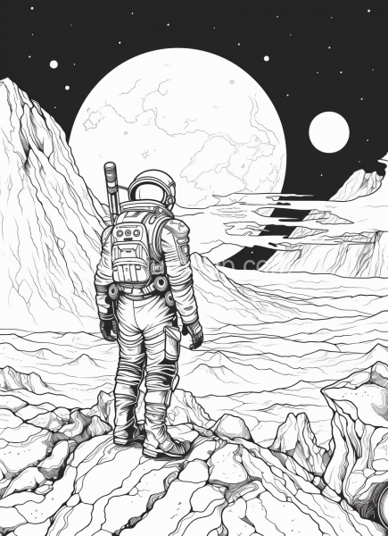 Spaceman_on_planets_ufos_moons_High_Detail_Black_042
