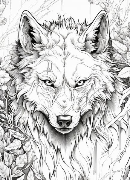 Warewolf_Coloring_book_page_2D_white_and_black_page_043