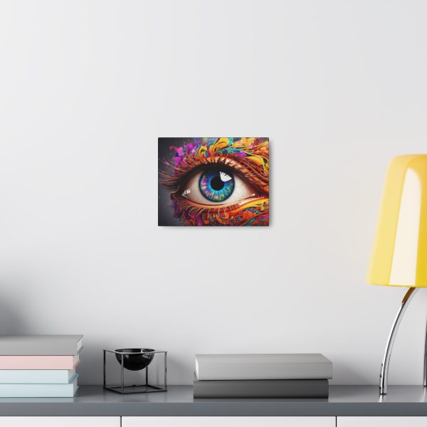 Multicolored Brushed Evil Eye on Canvas Gallery Wraps - Image 4