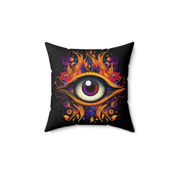 Evil Eye Flare Spun Polyester Square Pillow - Image 4