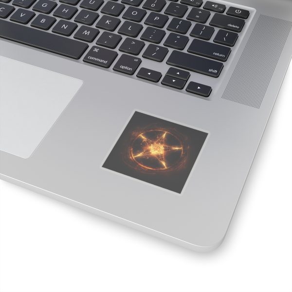Pentagram on fire Kiss-Cut Sticker - Image 5
