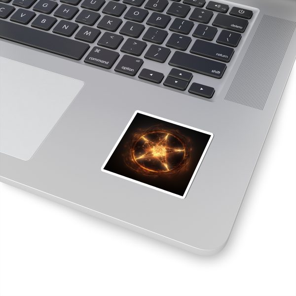 Pentagram on fire Kiss-Cut Sticker - Image 8