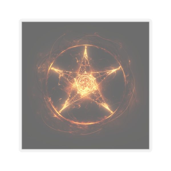 Pentagram on fire Kiss-Cut Sticker - Image 10