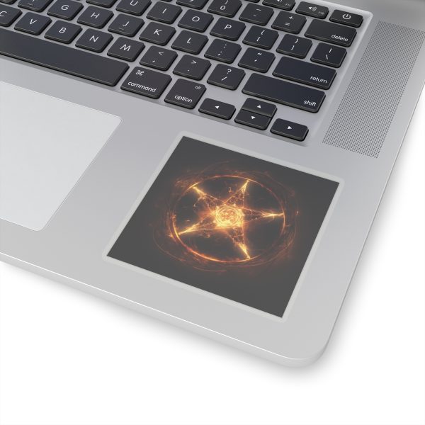 Pentagram on fire Kiss-Cut Sticker - Image 11