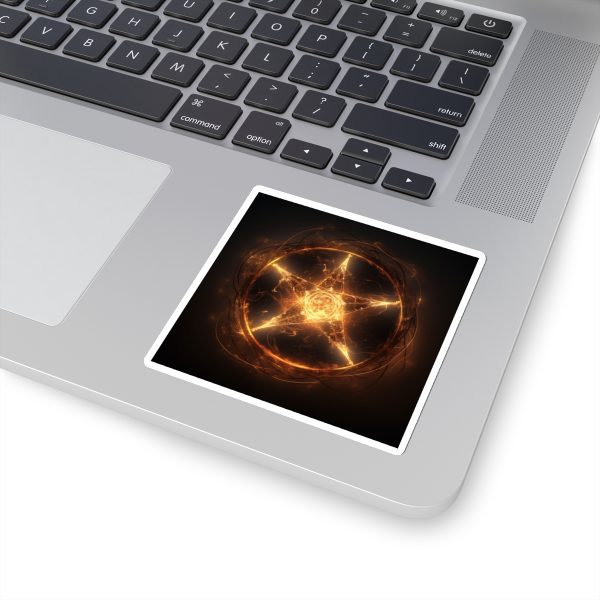 Pentagram on fire Kiss-Cut Sticker - Image 14