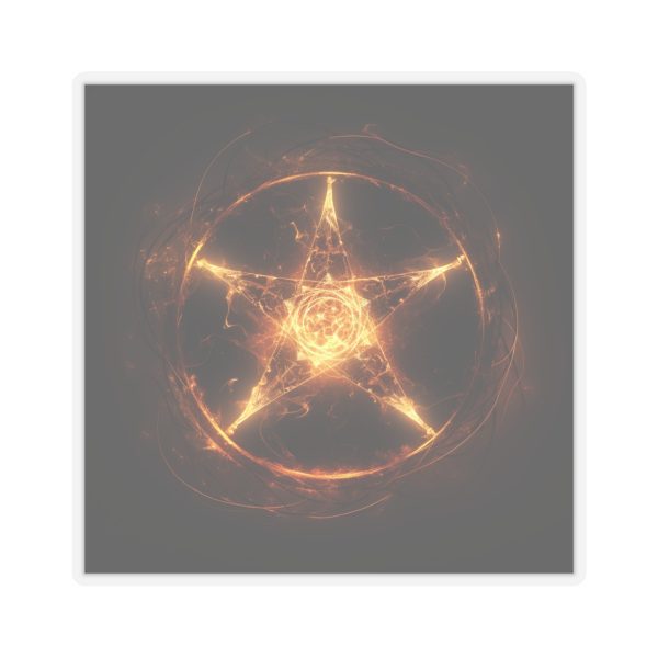 Pentagram on fire Kiss-Cut Sticker - Image 16