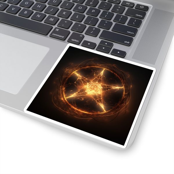 Pentagram on fire Kiss-Cut Sticker - Image 20