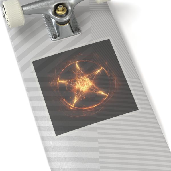 Pentagram on fire Kiss-Cut Sticker - Image 2