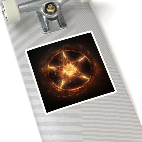 Pentagram on fire Kiss-Cut Sticker - Image 23