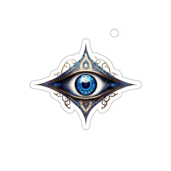 Blue Evil Eye Kiss-Cut Sticker - Image 4