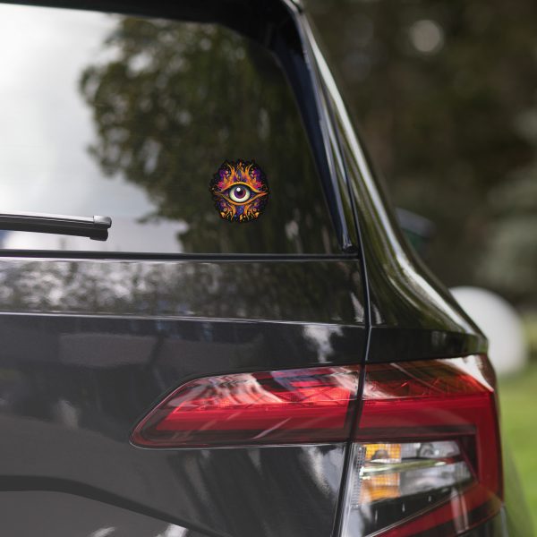 Golden Flare Evil Eye Protection Bubble-free stickers - Image 3