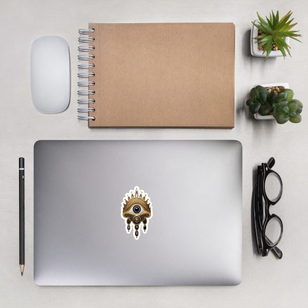 Jeweled Hamsa Evil Eye Protection Bubble-free stickers - Image 5