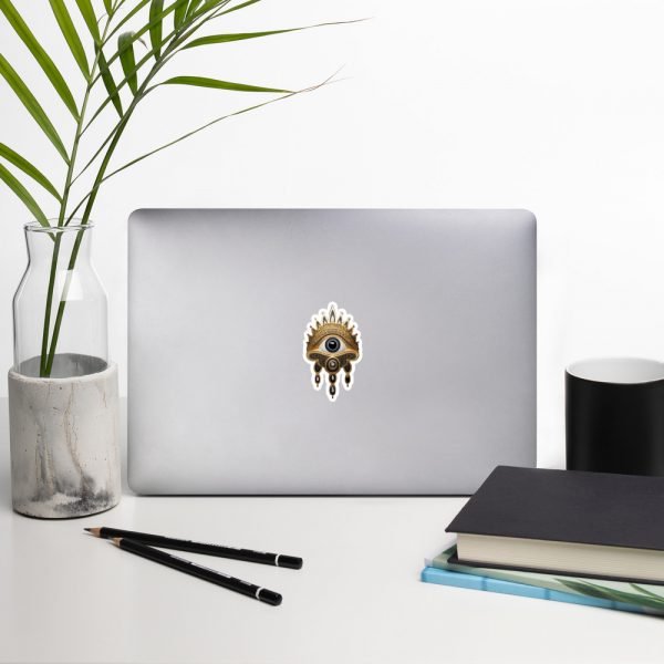 Jeweled Hamsa Evil Eye Protection Bubble-free stickers - Image 6