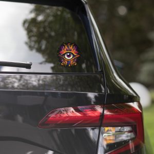 Golden Flare Evil Eye Protection Bubble-free stickers