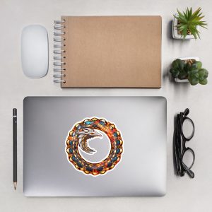 Golden Ouroboros Bubble-free stickers