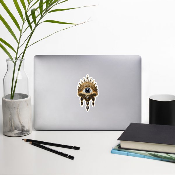 Jeweled Hamsa Evil Eye Protection Bubble-free stickers - Image 8