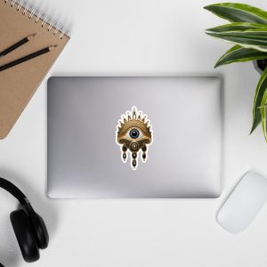 Jeweled Hamsa Evil Eye Protection Bubble-free stickers