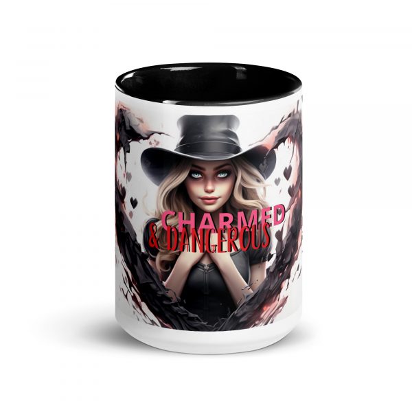 Charmed & Dangerous Ceramic Mugs with Color Inside - Image 2
